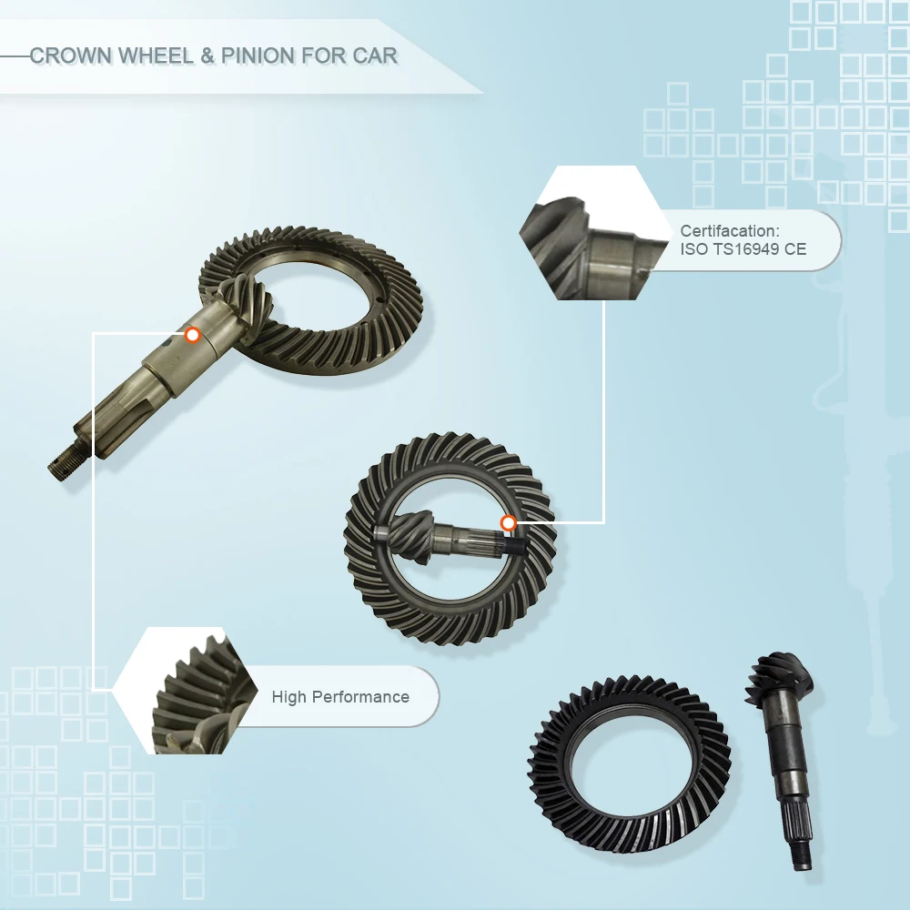CNWAGNER Tractor Gear Car Crown Wheel Pinion for Toyota Land Cruiser HZJ79 41201-69815