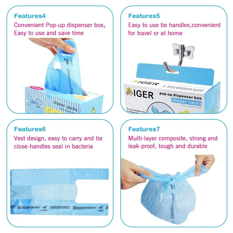 
Custom printed corn starch biodegradable bags bio PLA organic plastic wasted bag 