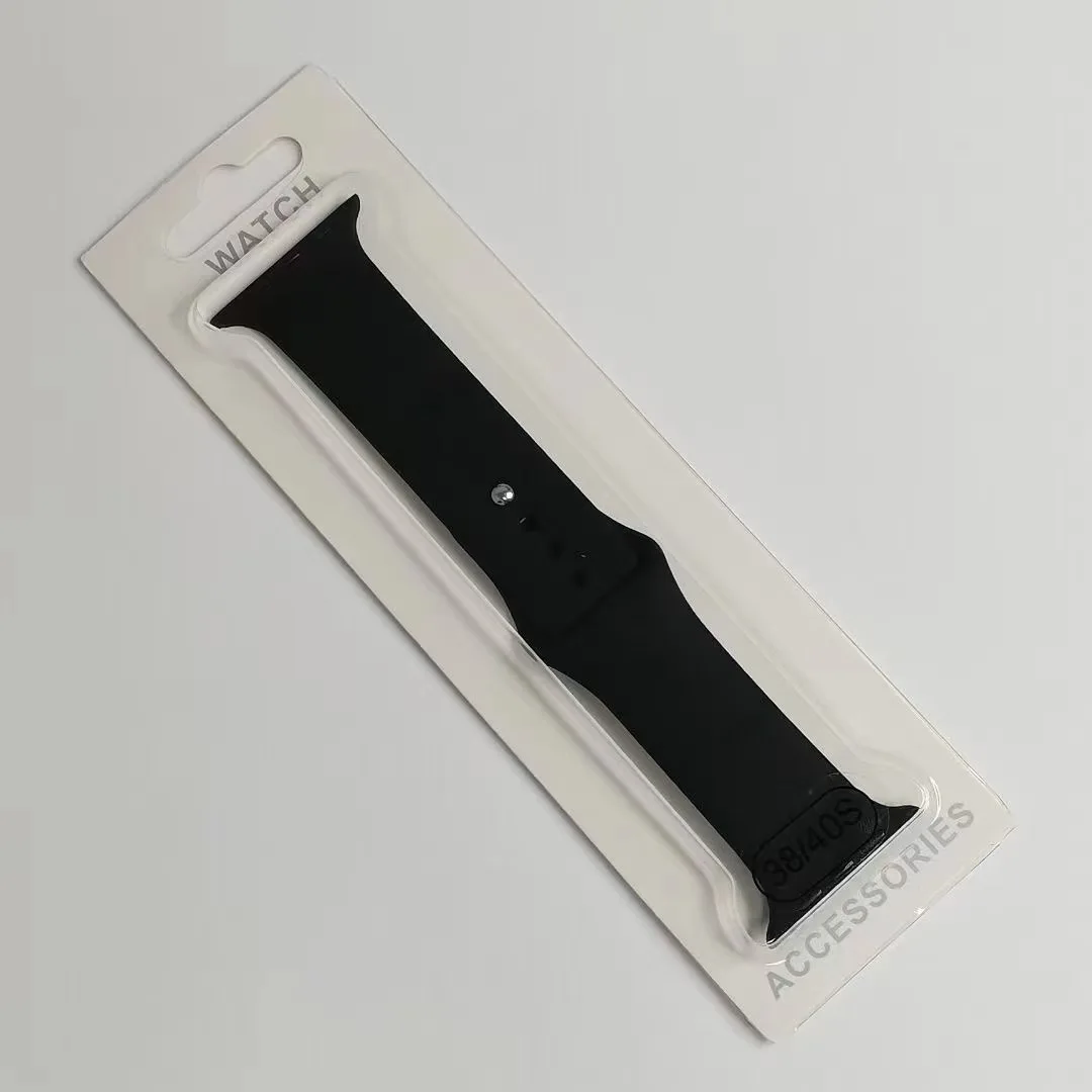 Wholesale Price for iwatch Series 3 4 5 6 7 8 Smart Watch Band Custom Silicone Watch Belt watch silicon belt