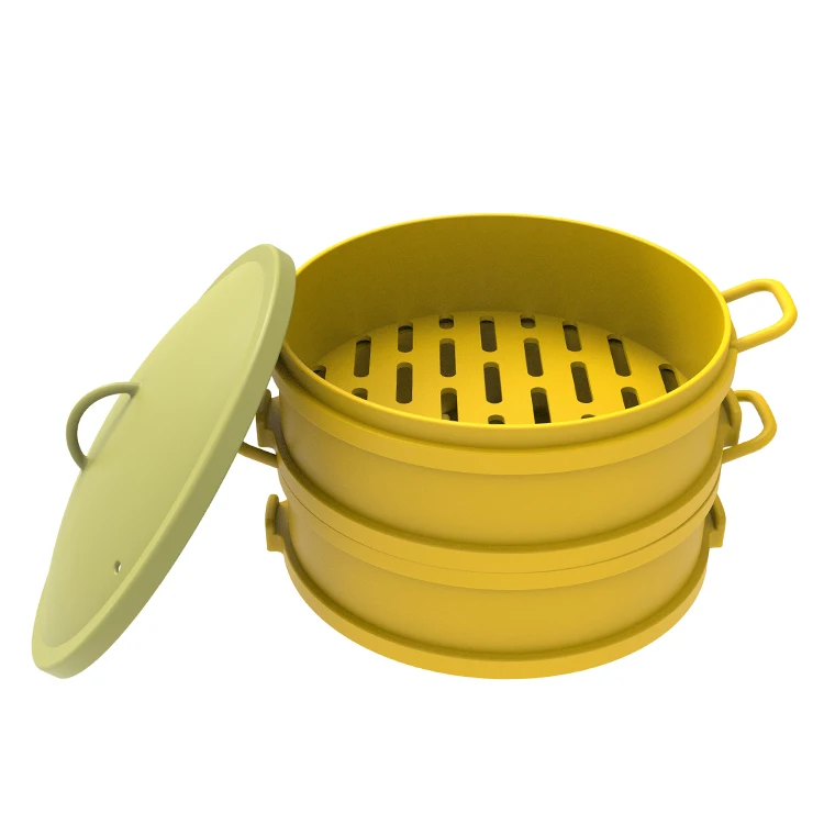 Silicone Food Grade Steaming Rack Several Layers Steam Rack Round Steamer