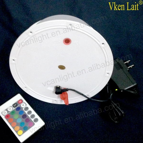 10PCS 175mm multi color led light with remote controller inside car or furniture to bright