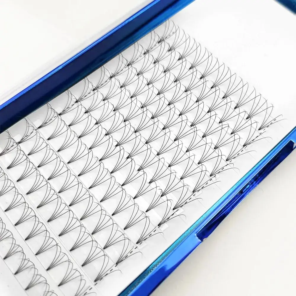 3d-20D Premade Russian Volume Eyelash Extension Fans 12 Lines C Curl Short Stem Synthetic Hair Model Number Lashes