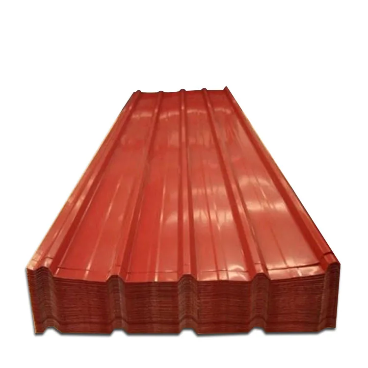 Color Prepainted PVC film Galvanized Steel Zinc coating Wavy Corrugated Steel Sheet for roofing sheet for building