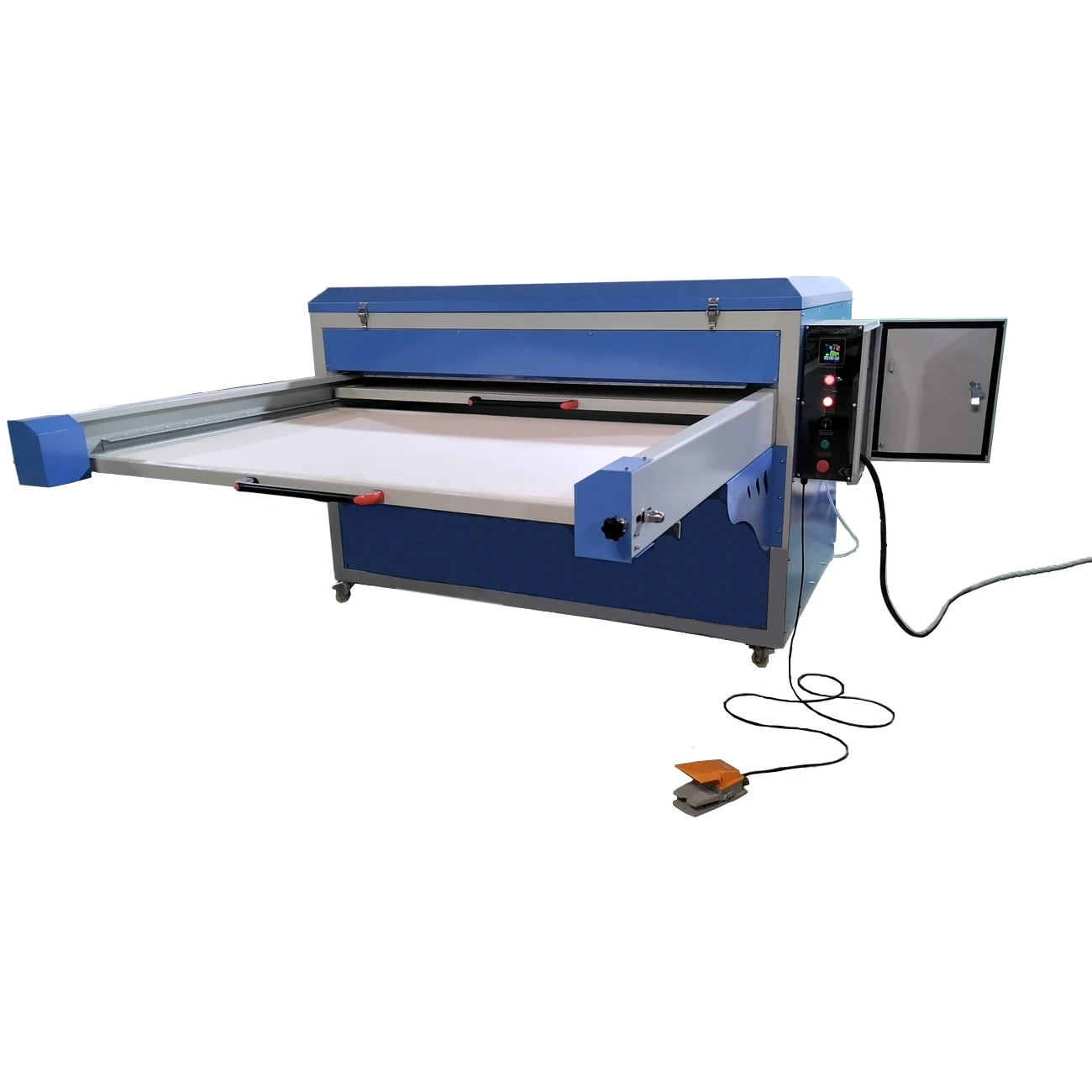 120*160cm Auto Open 1 Side 2 Station Hydraulic Heat Press Machine for Horse-face Skirt Banner Aluminum Plate Bag FMD Board