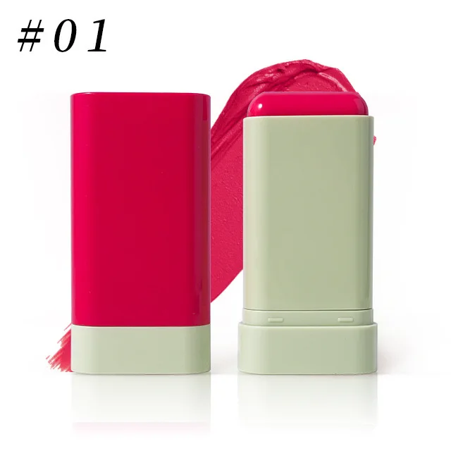 3 Colors Custom Logo Private Label Cute Vegan Cruelty Free Long Lasting High Pigment Light Tinted Face Glow Blush Sticker