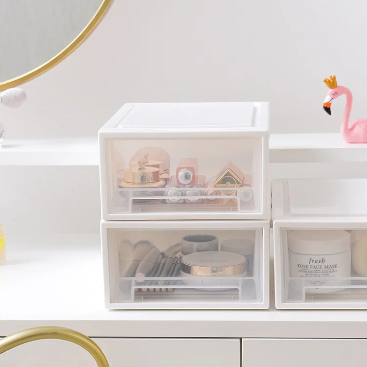 
Wholesale hot sell stackable plastic storage drawers wheels cabinet 