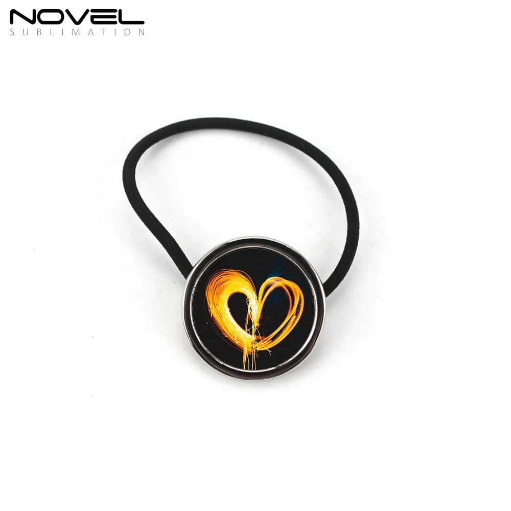 Hot Selling HairBand Sublimation Blank Metal Cute Heart Round Sunflower Shape Hair Band for Women Girls