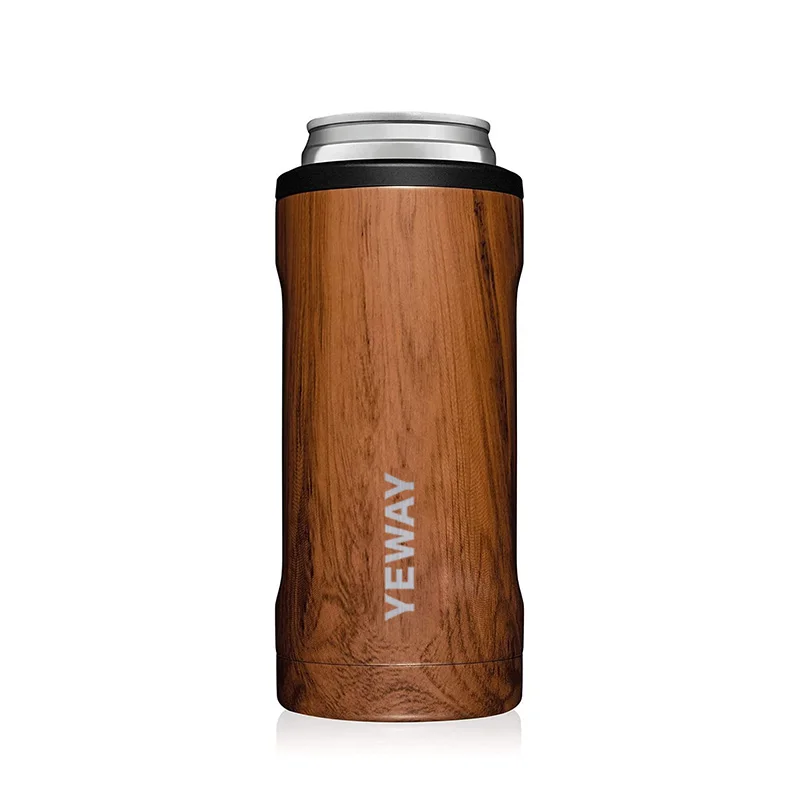 12oz Insulated Skinny Can Cooler Double-Walled Stainless Steel Drink Holder for Slim Beer Can for Tall Skinny Cans