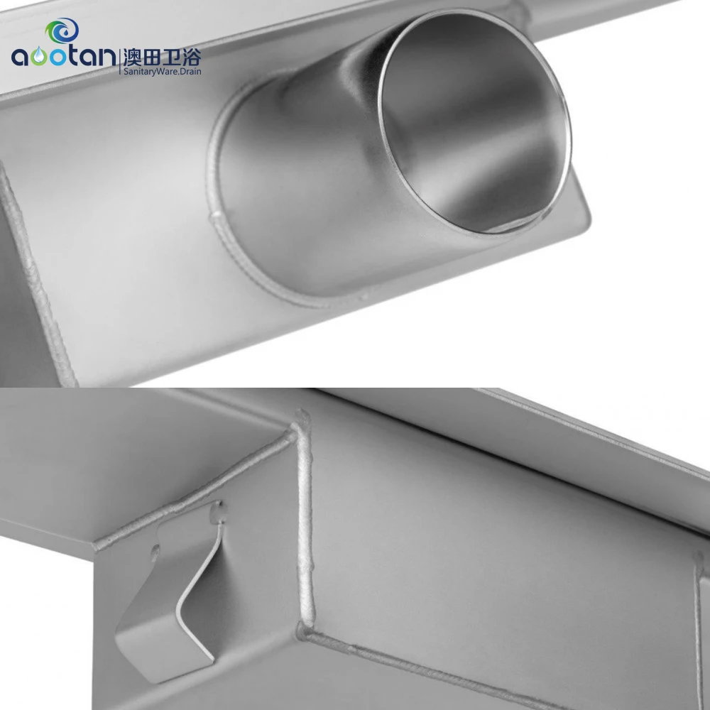 Model W2 304 stainless steel side length 300-1200mm with high quality outlet wall drain