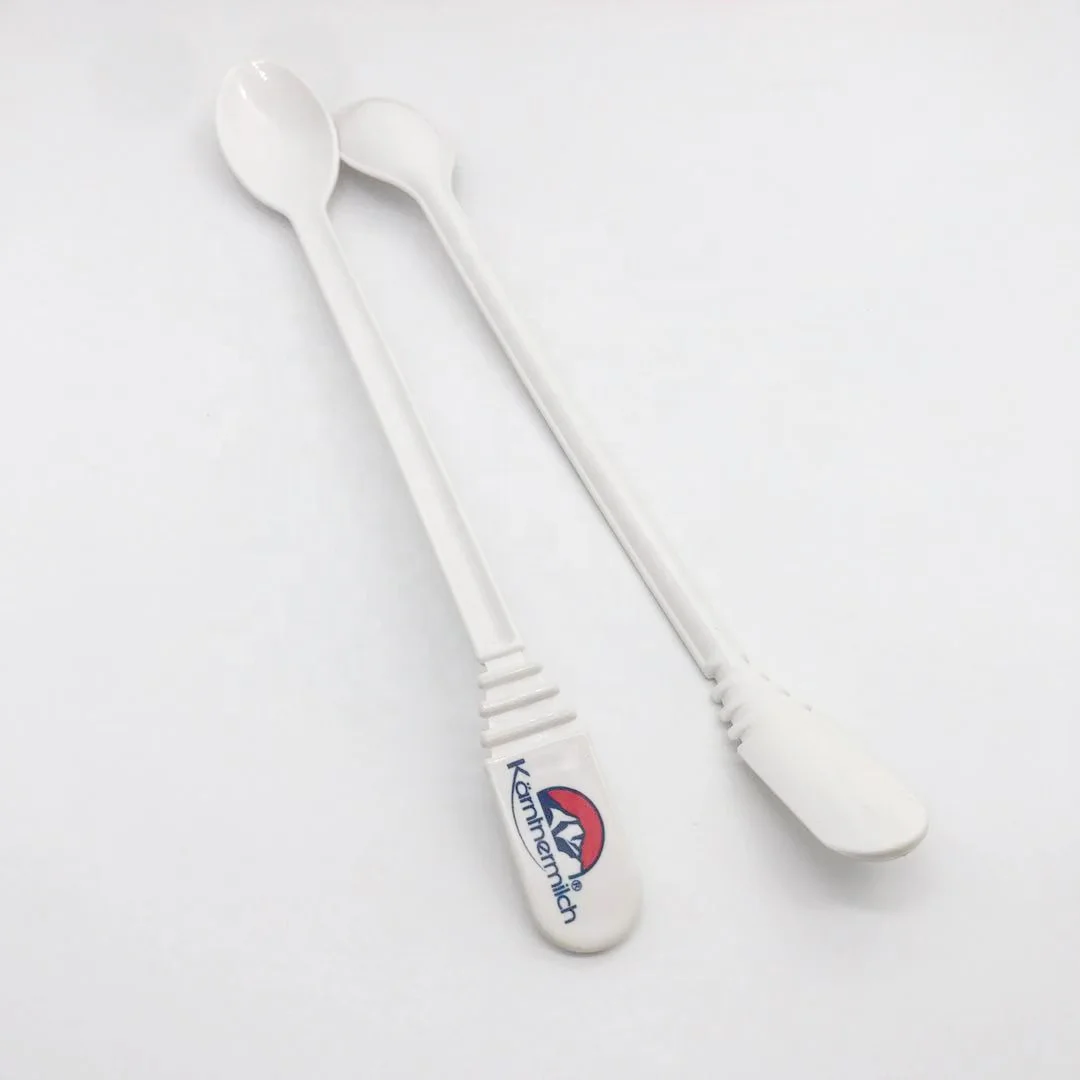 Direct Selling Novelty Customizable colors Children Long Handle Plastic Spoon