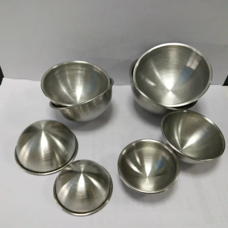 25mm 45mm 55mm 65mm 75mm 85mm Custom 304 Stainless Steel Metal Bath Bomb Mold