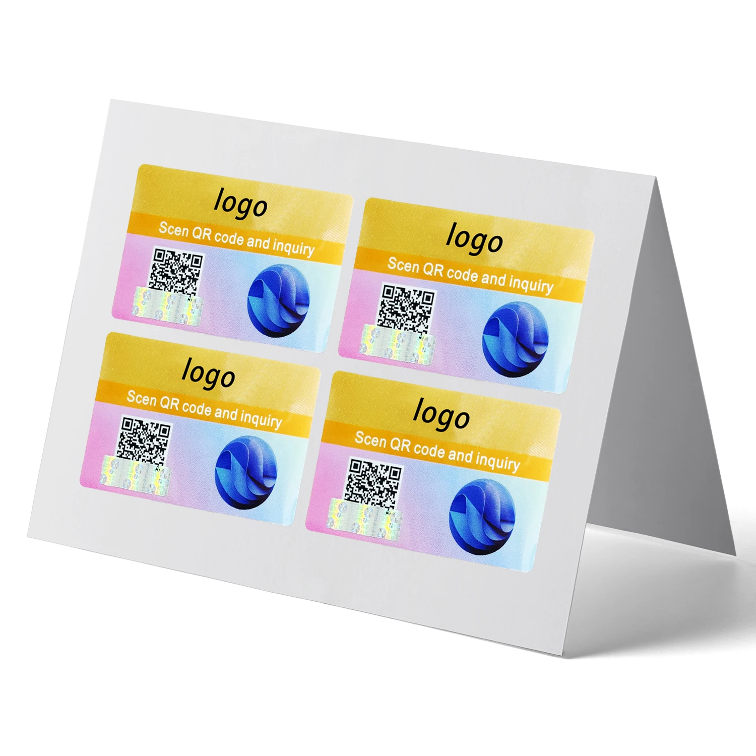 QR код анти-подделка наклейка безопасности этикетка