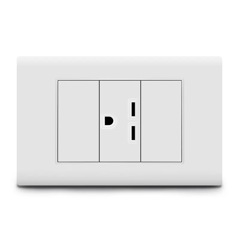 Common Mechanical Good Quality American Standard Australian Standard Wall Switch And Socket Electric Interruptor Light Switch