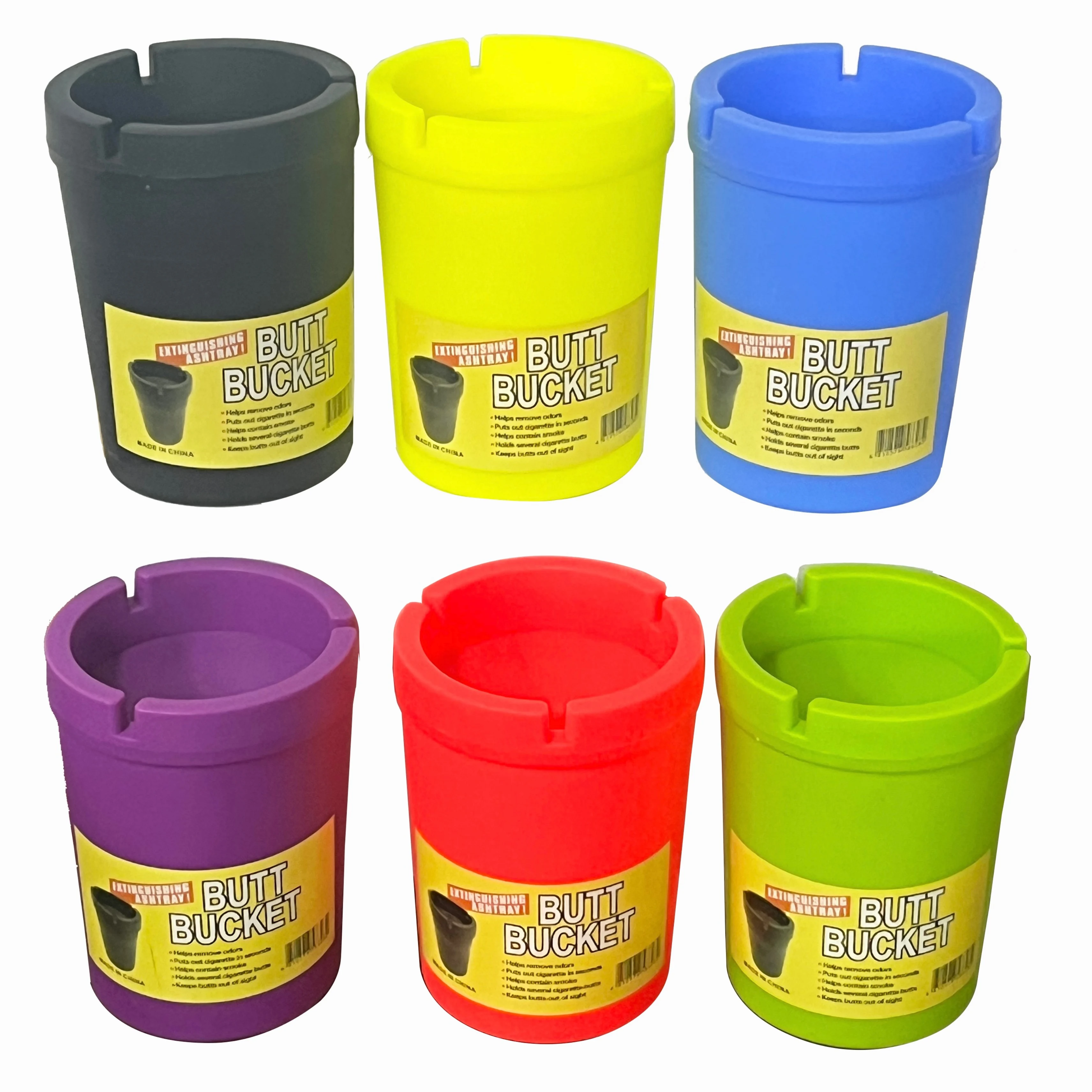 Wholesale new large size custom smoking accessories smokeless car ashtray plastic cigar glow dark plastic ashtray