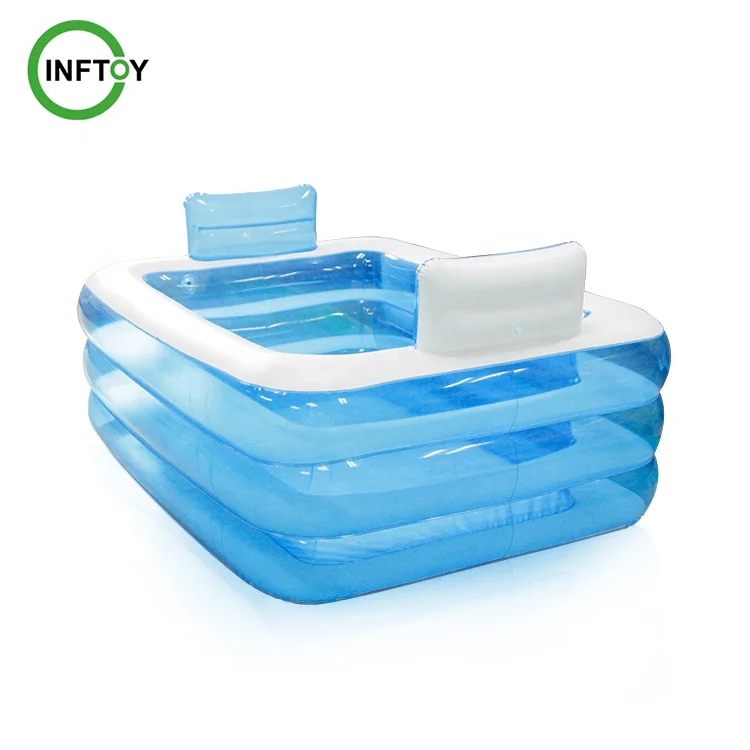 Экологически чистая надувная Ванна на заказ, портативная складная Двойная ванна