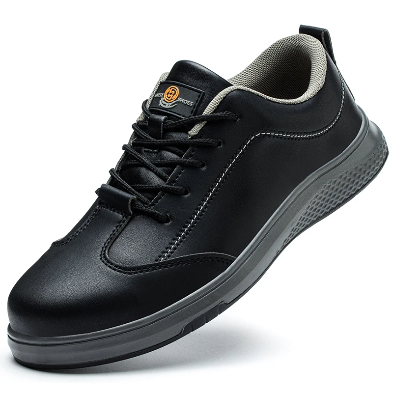 new style wear resistant Anti-oil Non Slip SBP Leather Safety Shoes Men Women Ladies Protective Work shoes Boots