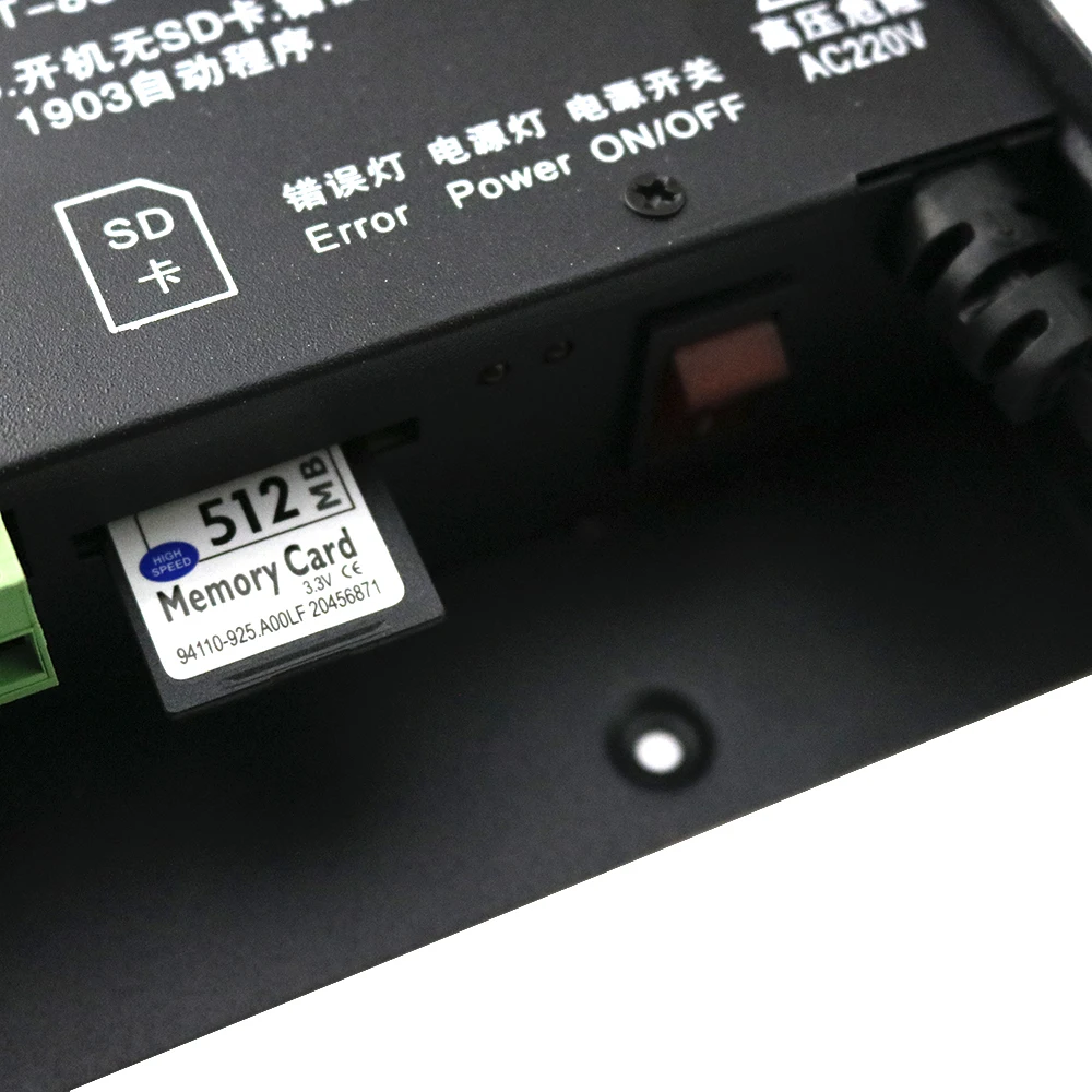 8192 пикселей T8000 T-8000A AC220V/110V SD карты DC5V контроллер для WS2801 WS2812B WS2811 LPD8806 цветных (RGB)
