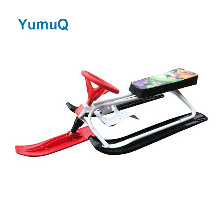 YumuQ Winter Cold Resistance Heavy Duty Snow Racer Sled, Custom Colorful Sled Snow Recycled