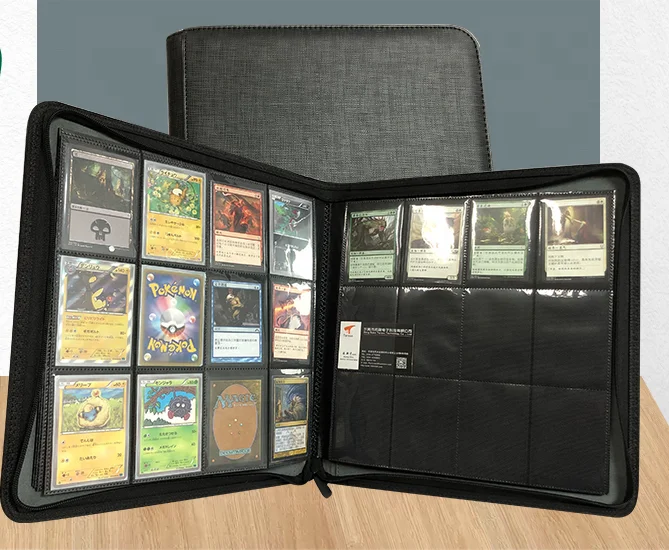 12 Pockets Card Photo Protector Album Binder Desk Card Game Plastic Indoor PP Plastic Waterproof OEM ODM High Quality