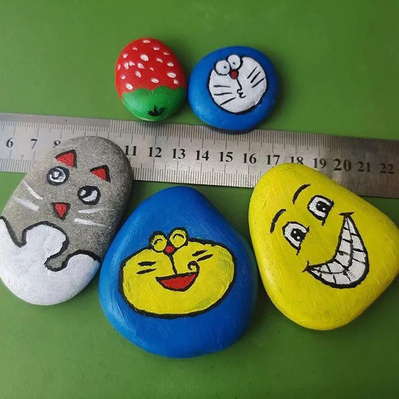 Factory custom Various sizes Natural River Stone painting pebbles handmade painting diy stones pebbles