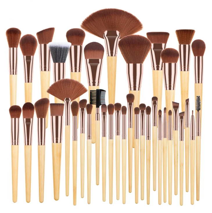 New 40PCS High-Quality Makeup Brushes Fiber Hair Full Set Makeup Tools Loose Powder Blush Nose Shadow Brush Beauty Tools