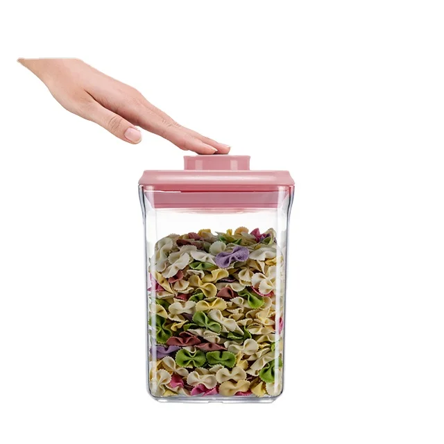 Ankou Kitchen OEM POP Air Tight Storage Pots Fancy Mini Bpa Free Plastic Containers With Logo Lids