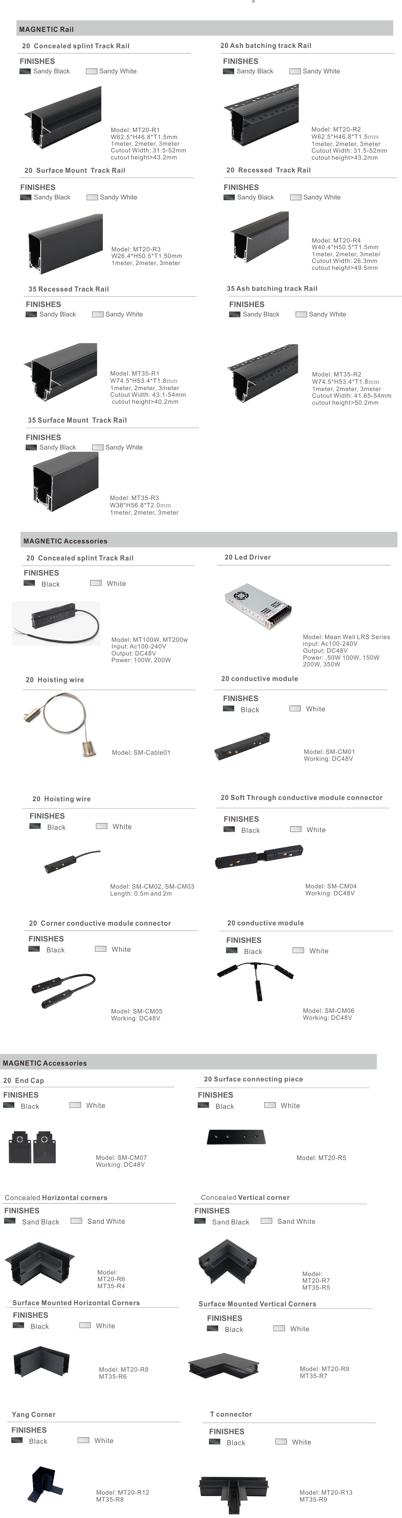 linear track spot light