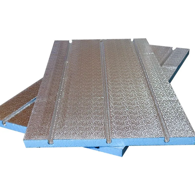 Thermo Floor Heating groove XPS Insulation Board XPS Grooving Aluminum Floor Heating Grooved XPS floor foam board