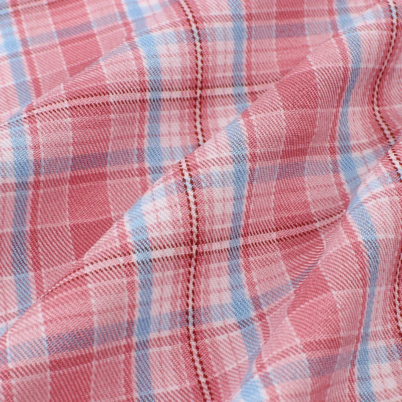 SPOT TR yarn-dyed Plaid 179G Spring and summer fashion suit dress JK uniform shirt shoes and hats polyester fabric