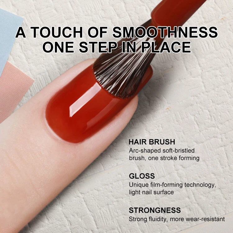 Private Label Factory Supply 3 in 1 Colors Gel Nail Polish Custom one setp Gel Polish For Nail Salon