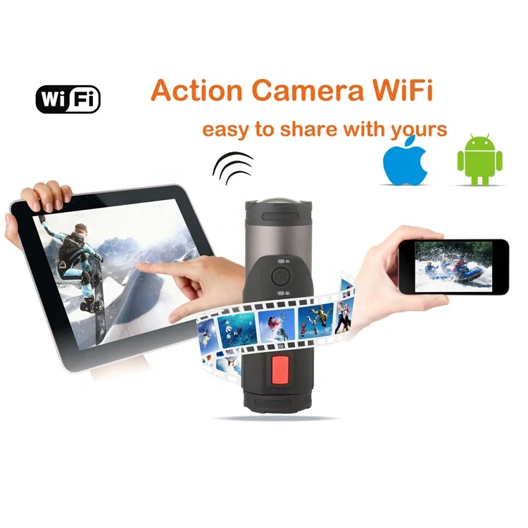 Вспышка Soocoo WiFi Экшн-камера HD 1080P 30fps корпус водонепроницаемый охотничий шлем велосипед Спорт DVR