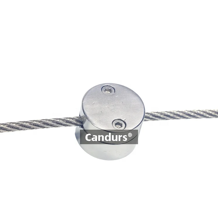 326 Series 316 Cable Clamp Stainless Steel Wire Trellis Rope Guide For Green Wall