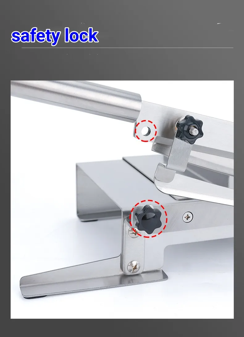 2024 Small Stainless Steel Body  Manual Meat Bone Saw Machine For Farmliy