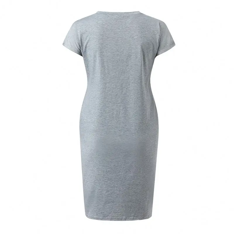 Solid color lace-up maternity dress soft and comfortable Pregnancy Wear Cloth Cotton Wholesale Lady Maternity Dress