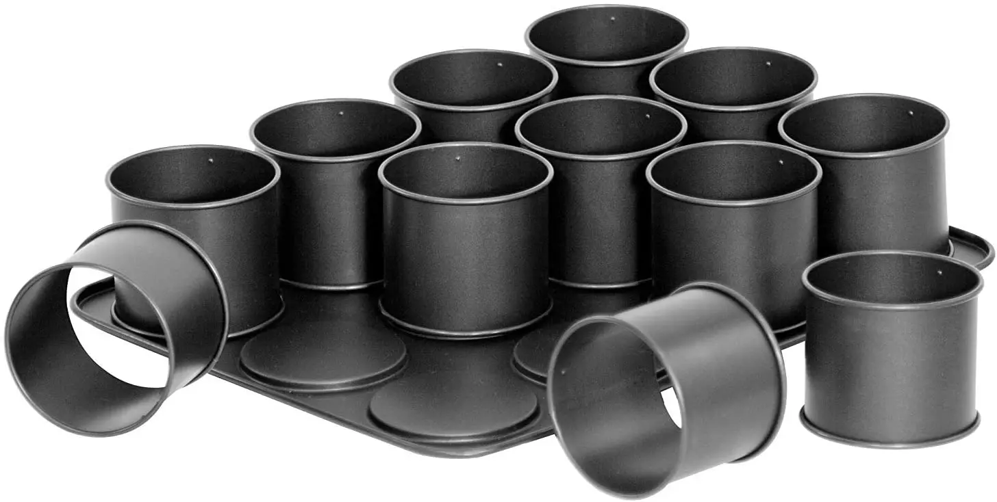 Nonstick Coating Carbon Steel Baking Sheet with 12 Mini Tartlet Moulds