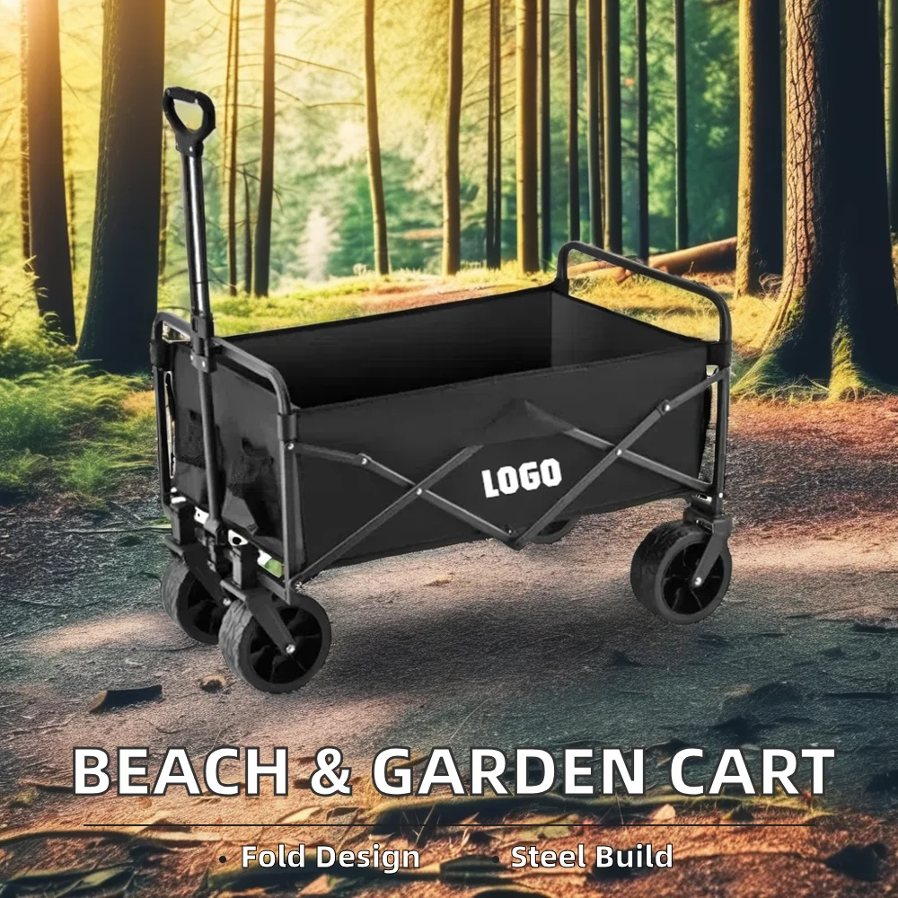 OEM Customization Portable Outdoor Garden & Beach Folding Camping Cart Picnic Trolley