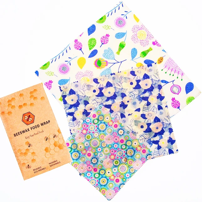 
Sandwich Cheese Food Wraps Organic Natural Reusable Beeswax Food Storage Wrap 