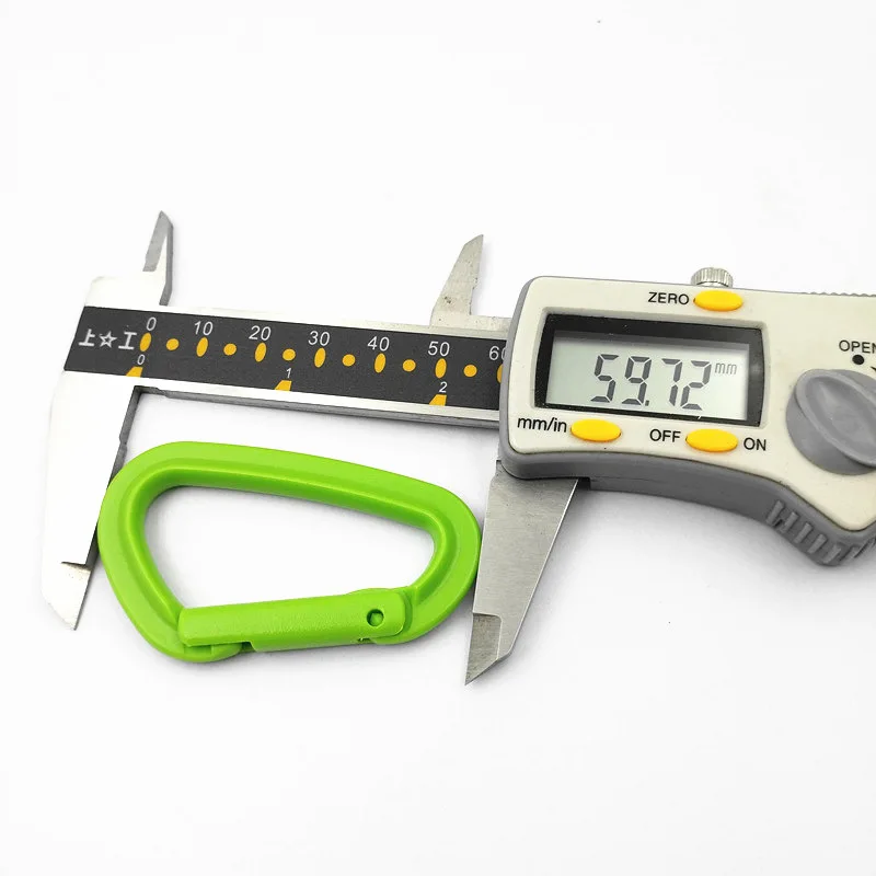 ABS Custom Buckle Hook Strong Plastic Clasp Clips Portable D-shaped Carabiners