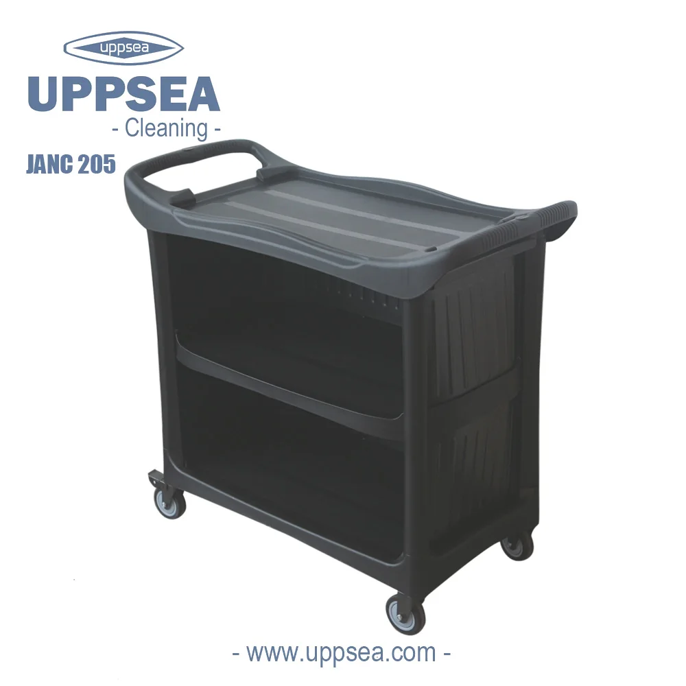 Uppsea коммерческих предприятий общественного питания тележка 3 полки платформа с роликами