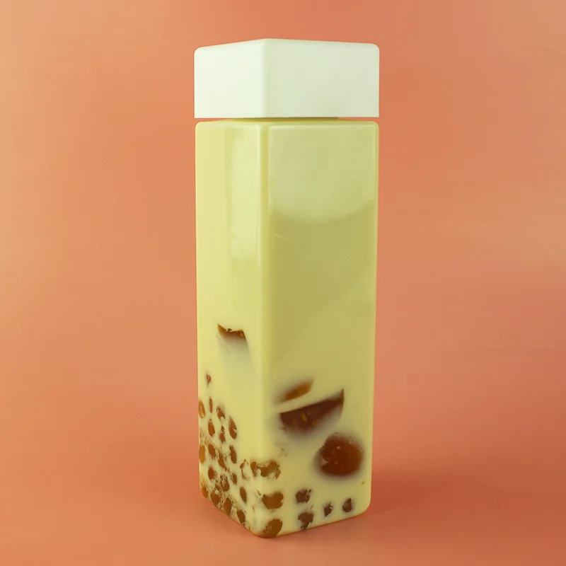 Eco Friendly 350ml 400ml 500ml Plastic Sublimated Drink Bottle Square Drink Bottles