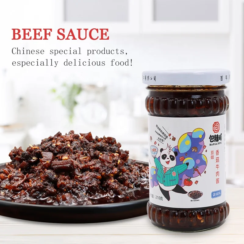 Оптовая продажа банок для вкусного соуса чили с черной