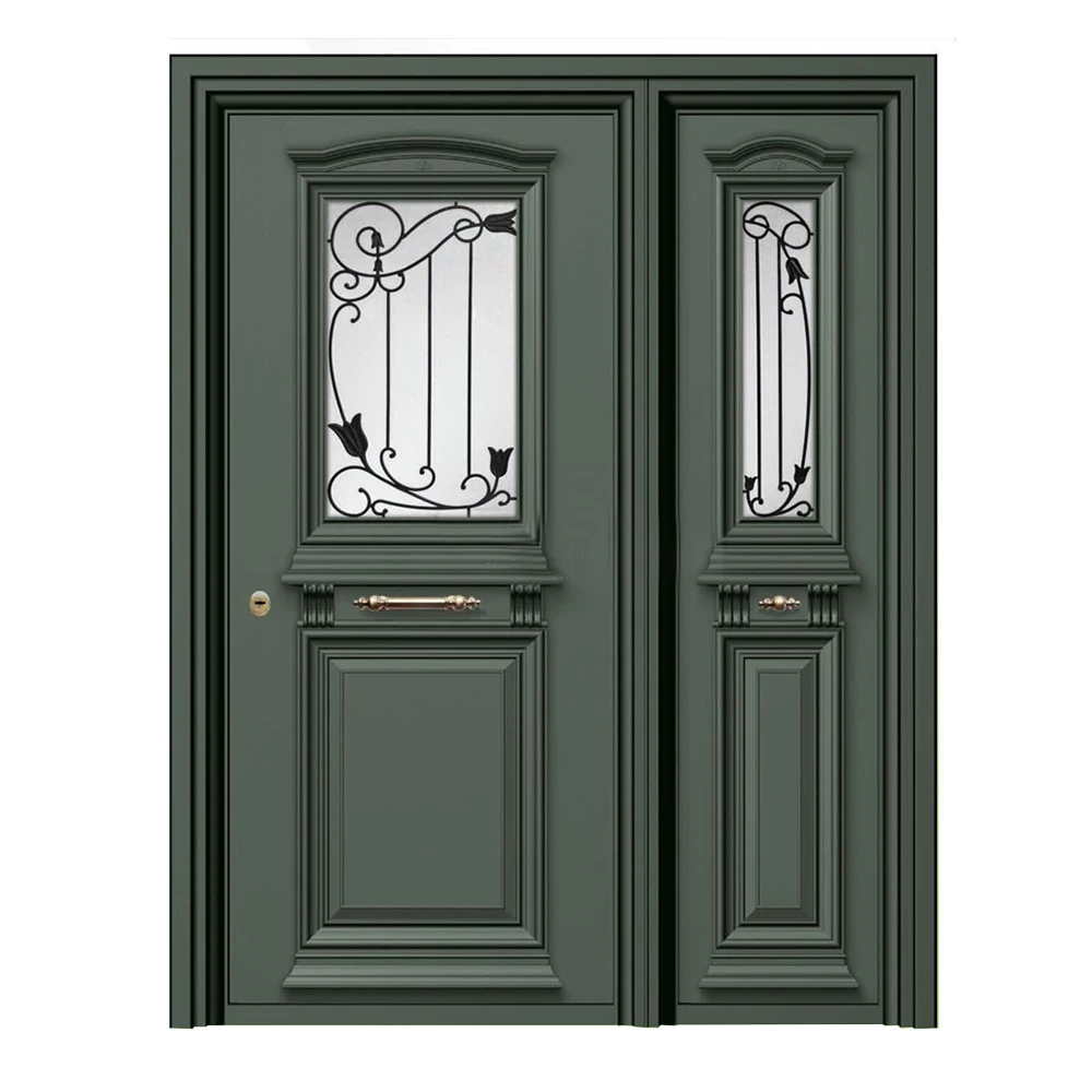 ABYAT Advanced Technology Entrance Door Aluminum Custom Or Standard Entrance Door With Frame