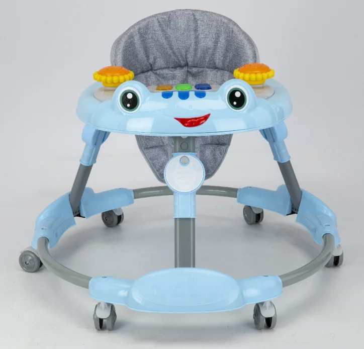 Foldable Baby Walker Height-adjustable With Music and Toys 0-3 Years Old Baby Learning to Walk Baby Walker