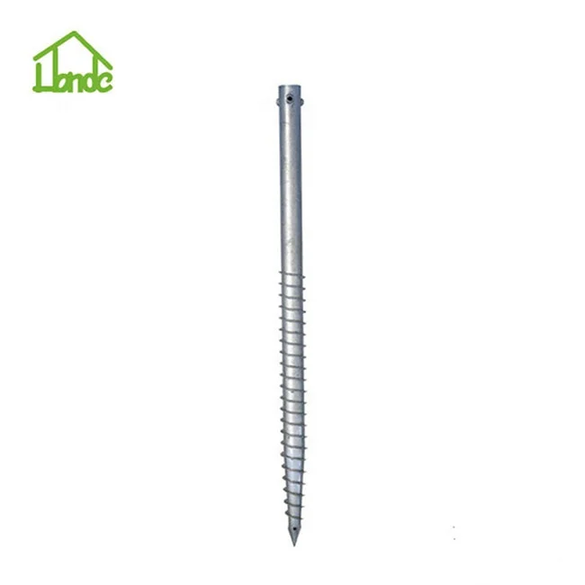 Galvanized Steel Ground Screw Pole Bolt Anchor
