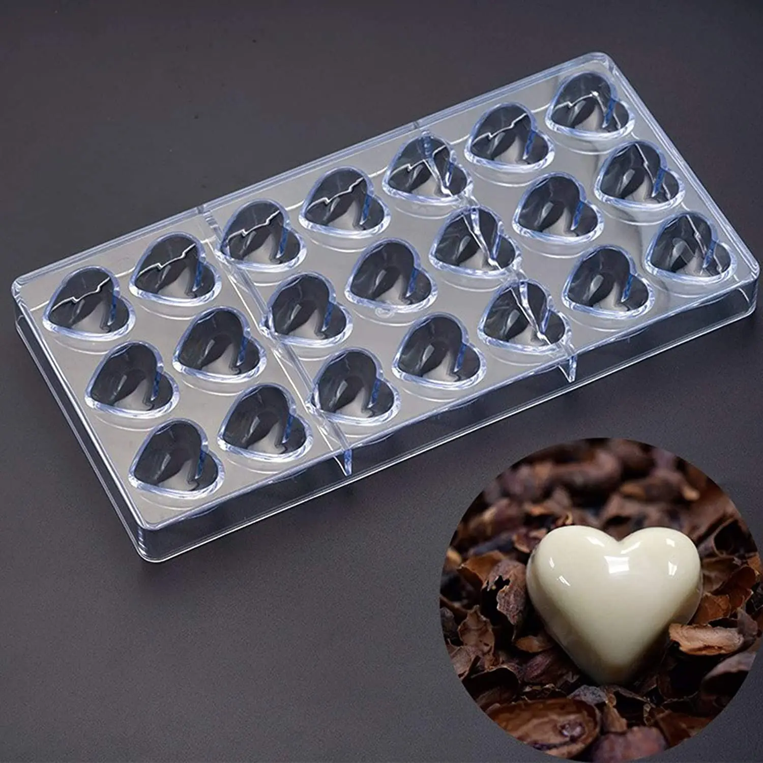 Food grade plastic chocolate bar maker Injection hard PC candy polycarbonate chocolate mold