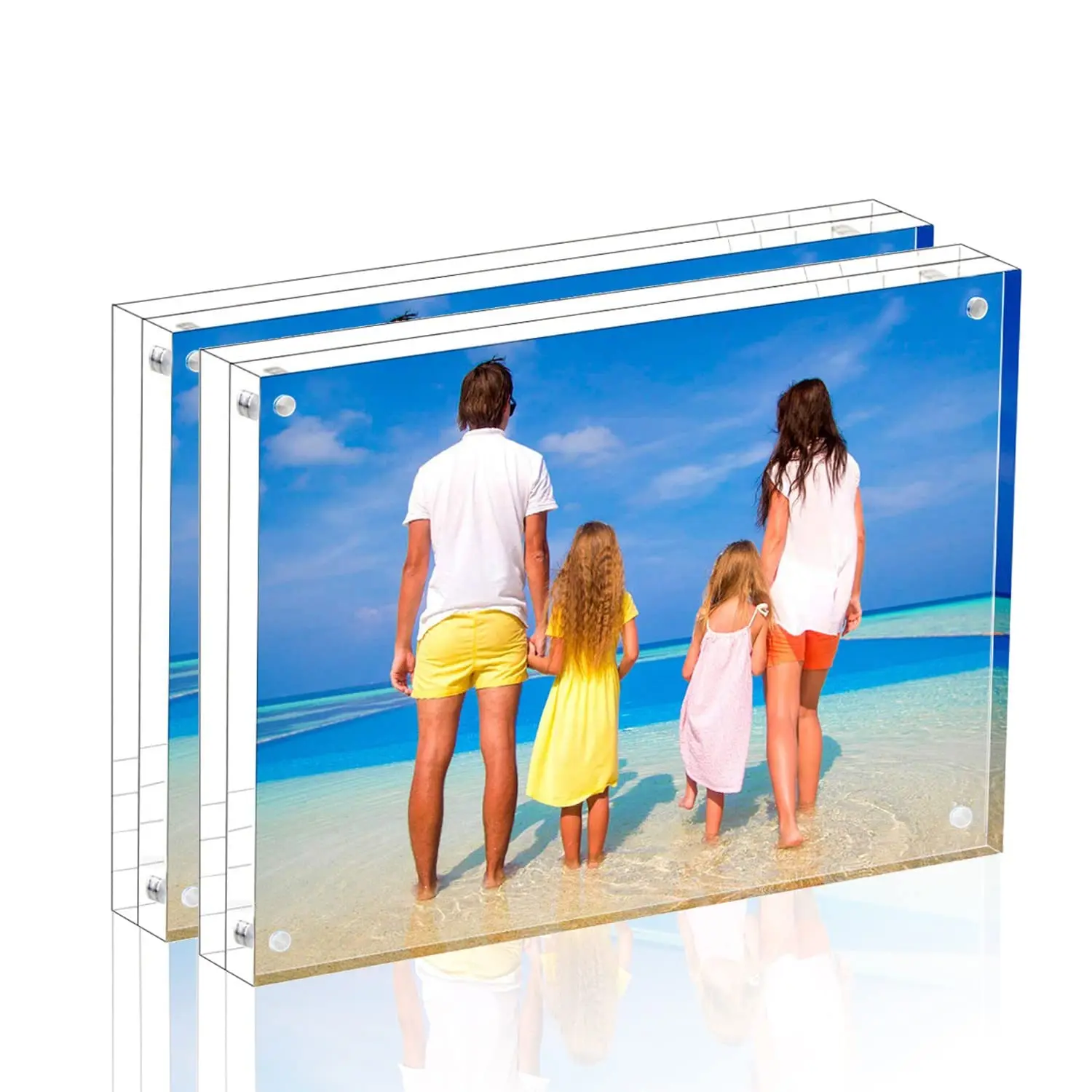 2023 новый стиль Индивидуальный размер Акриловые Магнитные двусторонние рамки для картин