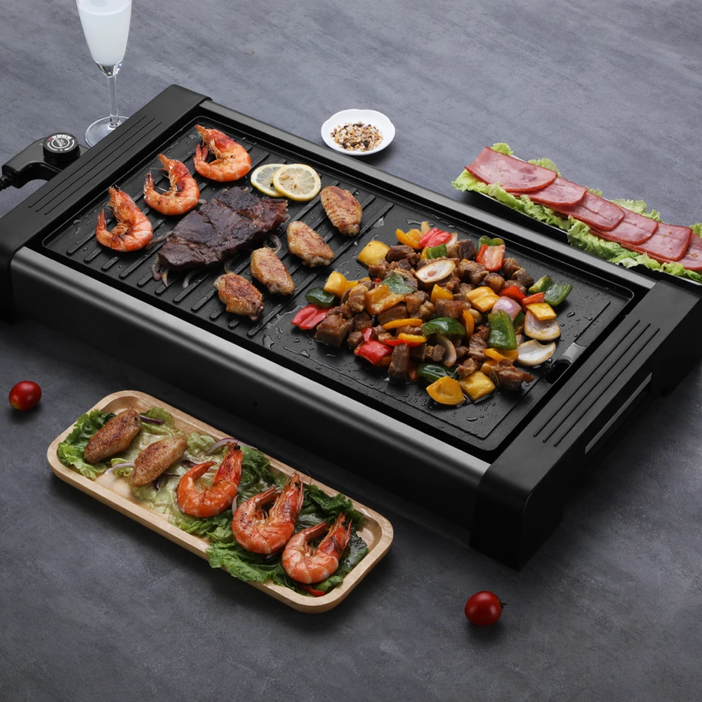 2300W 2 In 1 Grill Electric Bbq Grills For Home Use Kitchen Party