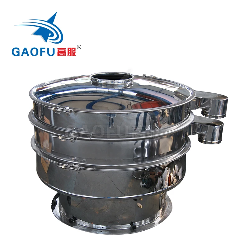 Soy milk powder sieving food grade vibrating screen rotary vibration sifter separator