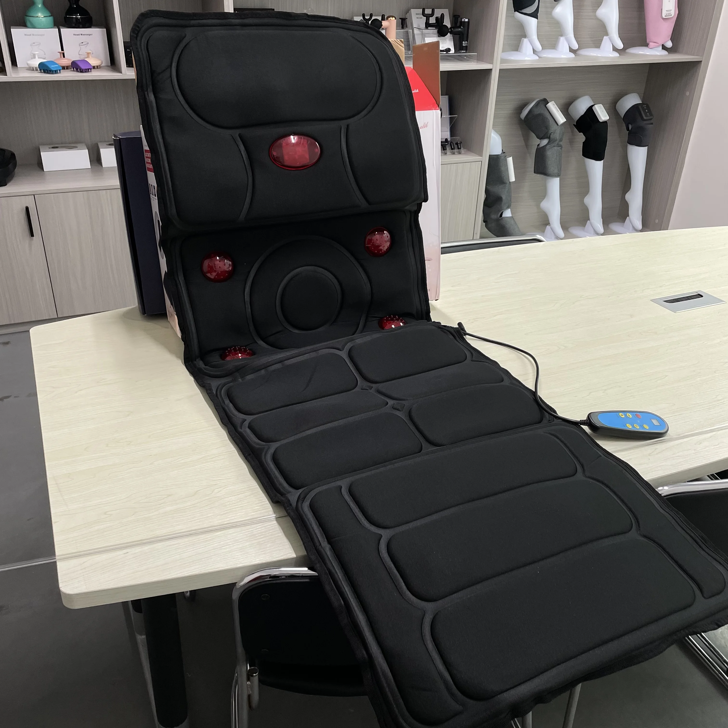 OEM ODM Massage Mat Mattress With Heating And Vibrating Full Body Shiatsu Electric Massage Mattress