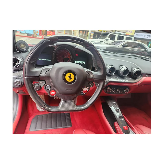 Hot sale of well-maintained red body and red seats supercar F12 Berlinetta short range 29000 km used sports car